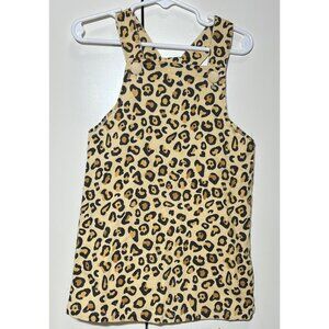 Mud Pie leopard print corduroy jumper dress NWT 12-18m 2T/3T tan black zoo jungl